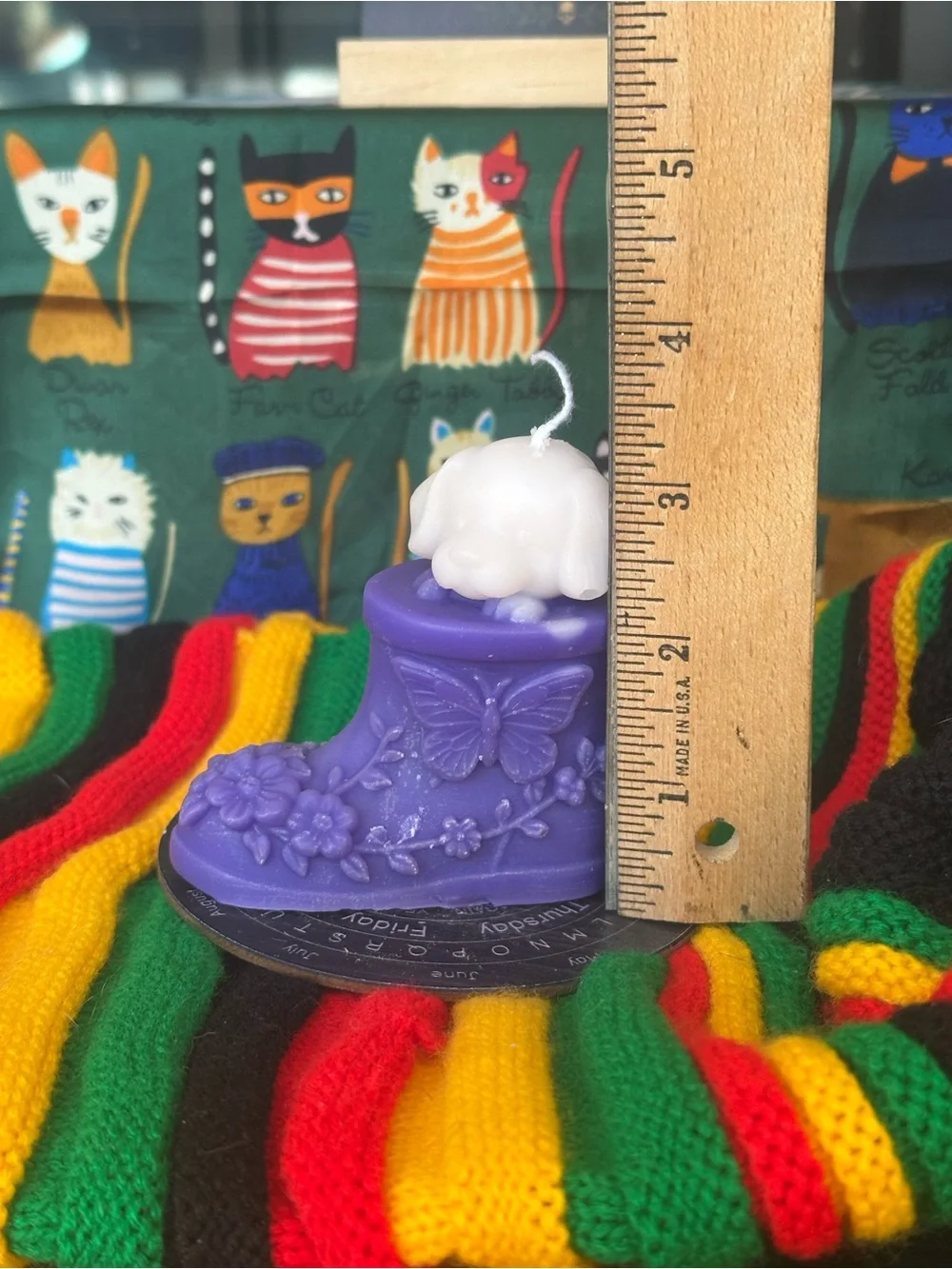 Puppy in a Boot Candle